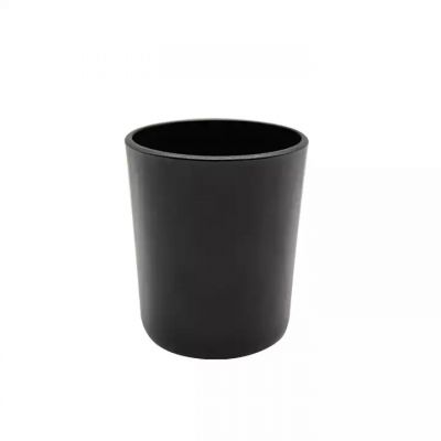 Hot Selling Luxury Empty Customized White Black Clear Amber 220ml Glass Candle Jars Candle Making