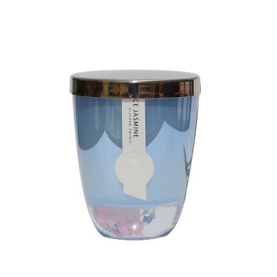 8 oz soy scented candle glass candle jar with lid