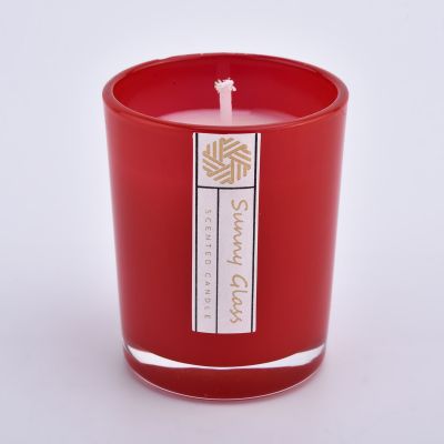 80ml spray customized glass candle jar for wedding