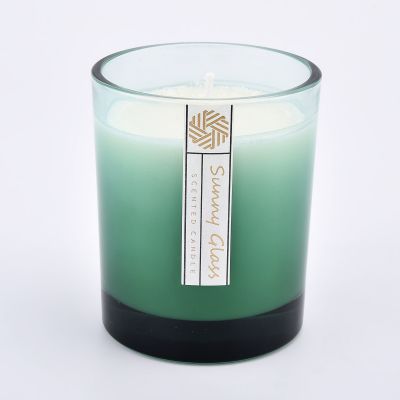 Wholesale gradient 10OZ glass candle jar from Sunny Glassware
