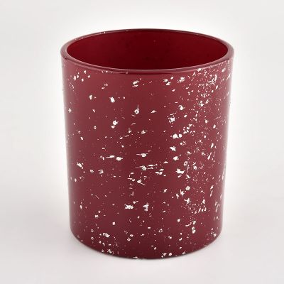 pure red glass candle vessels for candle making supplier