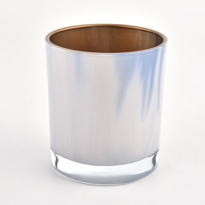 300ml glass candle jar gold inner candle vessel for candle makers