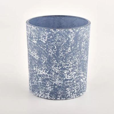 light blue glass candle jar soy wax for candle making in bulk