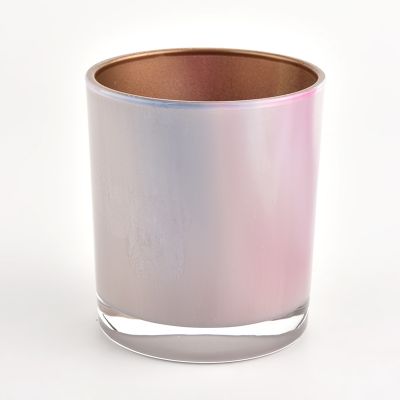 round glass candle vessel for making candles container soy wax