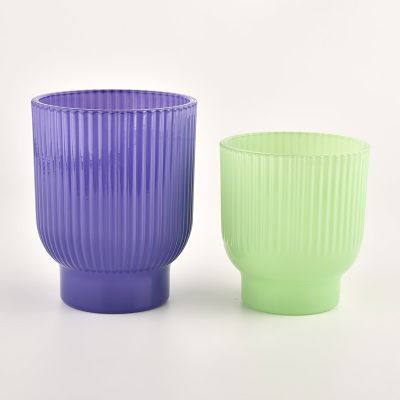 10oz 12oz customized vertical glass candle jars for supplier