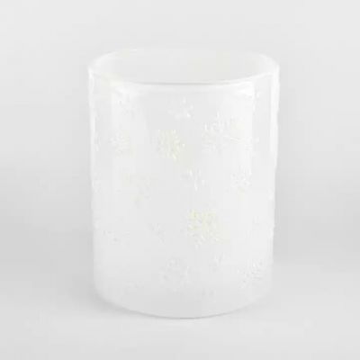 empty white glass candle jars for candle making