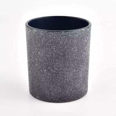 natural matte black glass candle making supplies jars