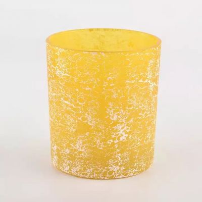 votive yellow candle jars glass empty candle jars wholesale