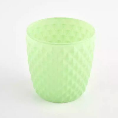 green large empty glass vessels for candles wholesale