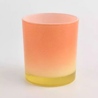 round gradient glass soy wax for candle for making supply