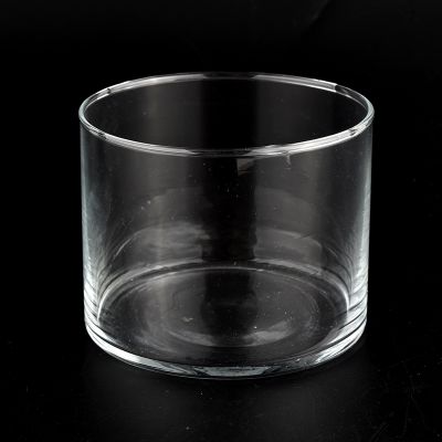 16oz machine blown glass candle jars clear for custom logo