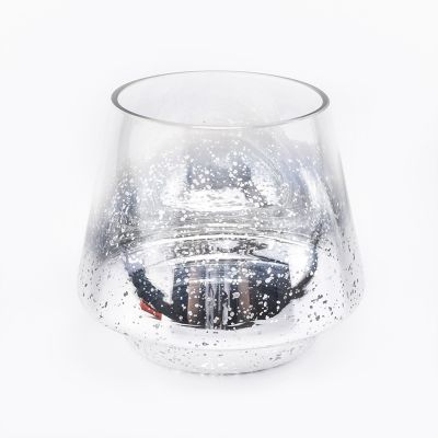 large electroplating candle jars for candle silver for home decoration