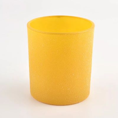 custom label gift home decor yellow candle glass jar difusor de aroma