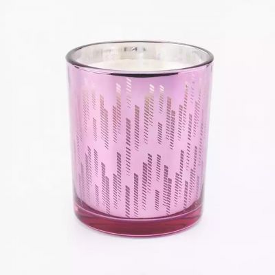 fashion glass candle jar empty candle glassware wholesale