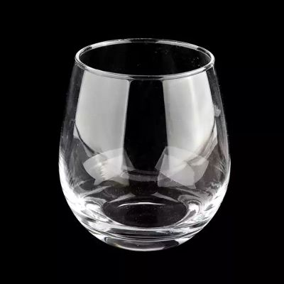 16 oz Clear Glass Candle Jar Transparent Empty Candle Vessel