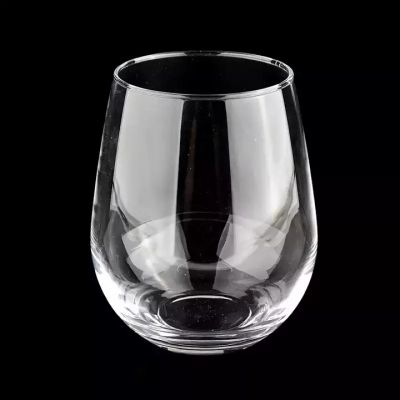 Custom Large Round Transparent Glass Candle Jar for Home Decor Wholesales