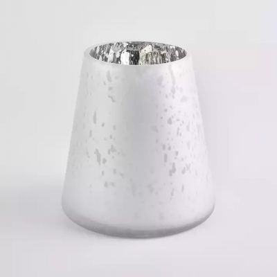 Beautiful Christmas Decoration Mercury Glass Candle Jars