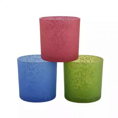 home decor mercury color glass candle holder