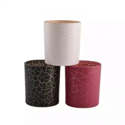 decorative glass container for home decor, fancy glass vessel for candles
