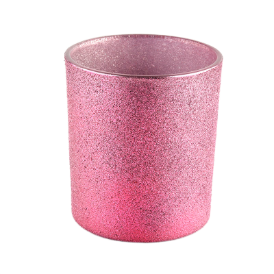 Modern bulk rose golden candle glass jar for home decoration