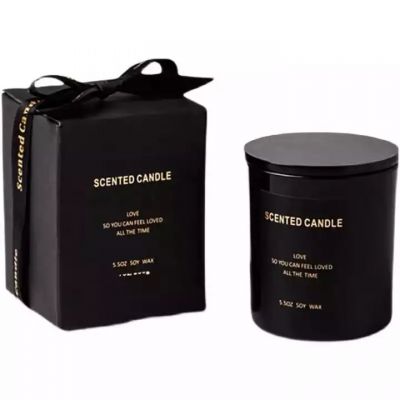 In Bulk Factory Price 4Oz 8Oz 10Oz 12Oz 230Ml 320Ml Empty Unique Luxury Home Decor Glass Candle Jars Containers With Gift Boxs