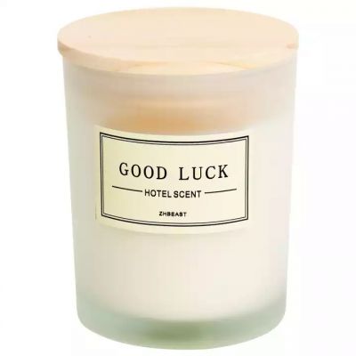 Empty luxury candle glass container 100ml candle can glass with cover wholesale