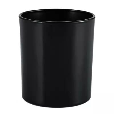 Hot selling frosted aromatherapy Candlestick small candle jar glass wooden cover