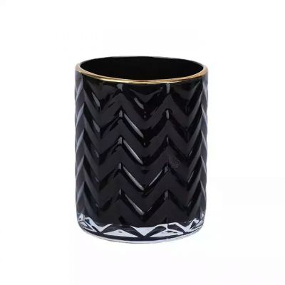 Manufacturer sells multicolor gilded exquisite glass candle cans