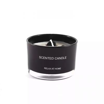 Custom Logo Luxury 1.3OZ 18OZ 25oz wide mouth color large Glass Candle jars with lids