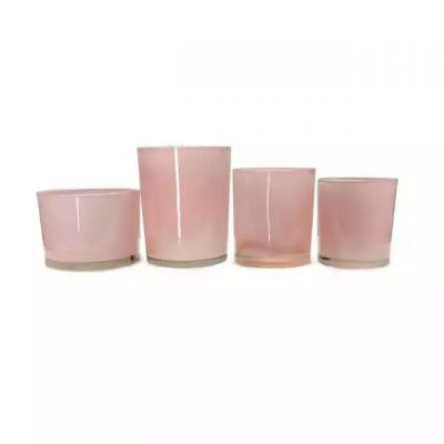 Household adornment use handmade glass candle jar can be used for DIY candles