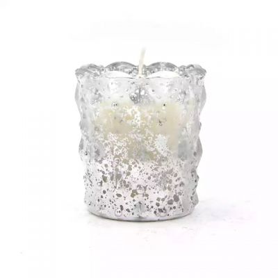 Factory hot-selling electroplated colored massage candle container