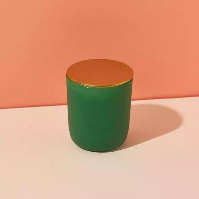 Wholesale New Luxury Empyty Home Decorative 8oz 11oz 16oz Frosted Round Bottom Jar Candle Glass with Lids for Candle Making