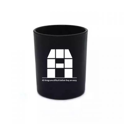 Factory hot sale 7oz custom label frosted glass for DIY candle making