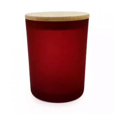 Factory Direct Sale 10oz Multi Color Matte Candle Glass Jar for DIY Candle Making as Home Decoration in Bulk