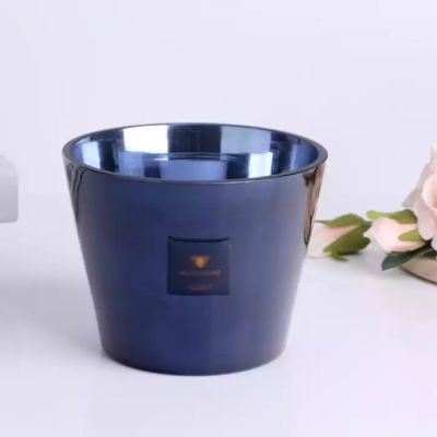 Glass Tumblers For Candles Wholesale Custom Logo Empty Glass Jars For Candles Vessel Large
