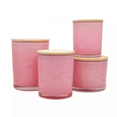 Wholesale High Quality Multi Color Polished Glass Candle Jar for DIY Candle Making in Bulk