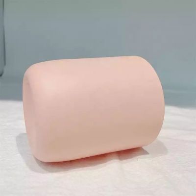 Wholesale empty round shape colored matte candle container soy wax packing glass jar
