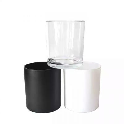 home decor wedding gift candle vessels with lid empty wholesale colored glass candle vessels luxury