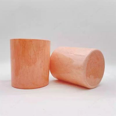 Wholesale new design sprayed color candle making glass jars
