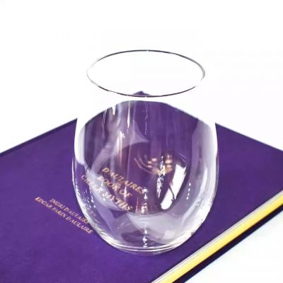 wholesale clear candle vessel 16oz high end luxury crystal clear handmade 16 oz irridescent candle vessels