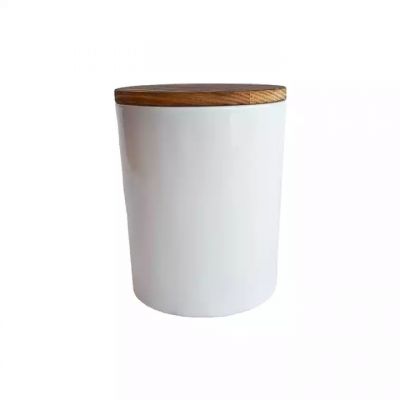 hot sale empty 8.5oz glass candle jar and lid for candle wax
