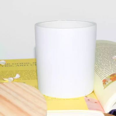 manufacturer hot sale wholesale bulk custom color logo scented candles glass jar 8oz 9oz glass jars for candle making