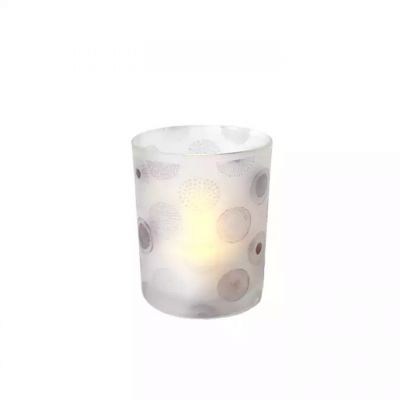 frosted empty unique candle container for scented candle hot sale candle jars clear with custom logo