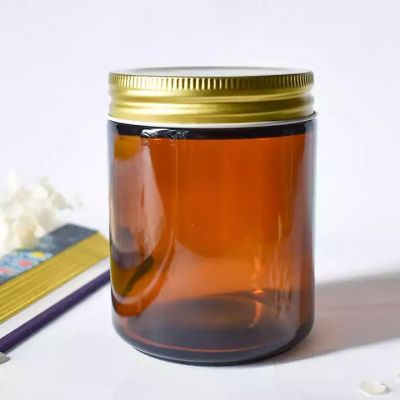 scented candle jar high quality glass jars for candle making 8oz luxury emty 8oz candle jars with lid luxury