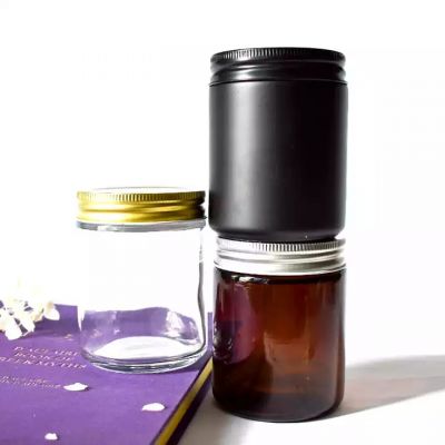 amber 8oz candle jars in bulk amber candle container with lid matt black candle jars