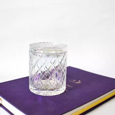 wedding gift custom glass candle holders Christmas gift candle vessels iridescent candle jars 12 oz