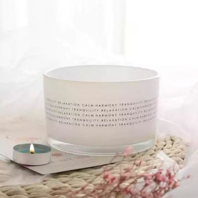 Custom White Wholesale Crystal Glass Tealight Candle Container Jars