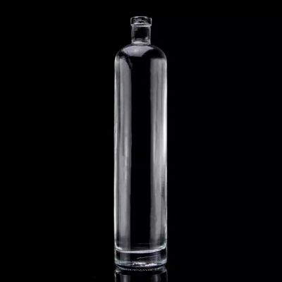 750ml Thick Bottom Straight Shape Premium Glass Bottle Super Flint Liquor Glass Bottles