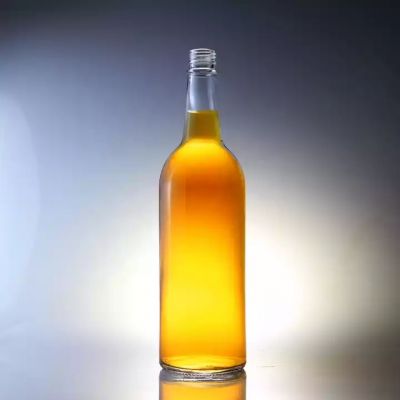 Wholesale Hot Sale Long Neck Liquor Bottles Long Neck 750ml Square Glass Bottle With Cork