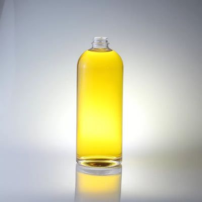Wholesale Custom 700ml 750ml Clear Whisky Gin Liquor Short Neck Round Shape Glass Bottle With stopper Manufacturer